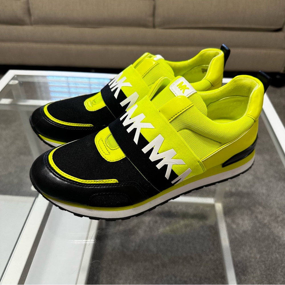 Michael Kors • Lime Green Black Sneakers
